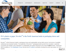 Tablet Screenshot of novolex.com